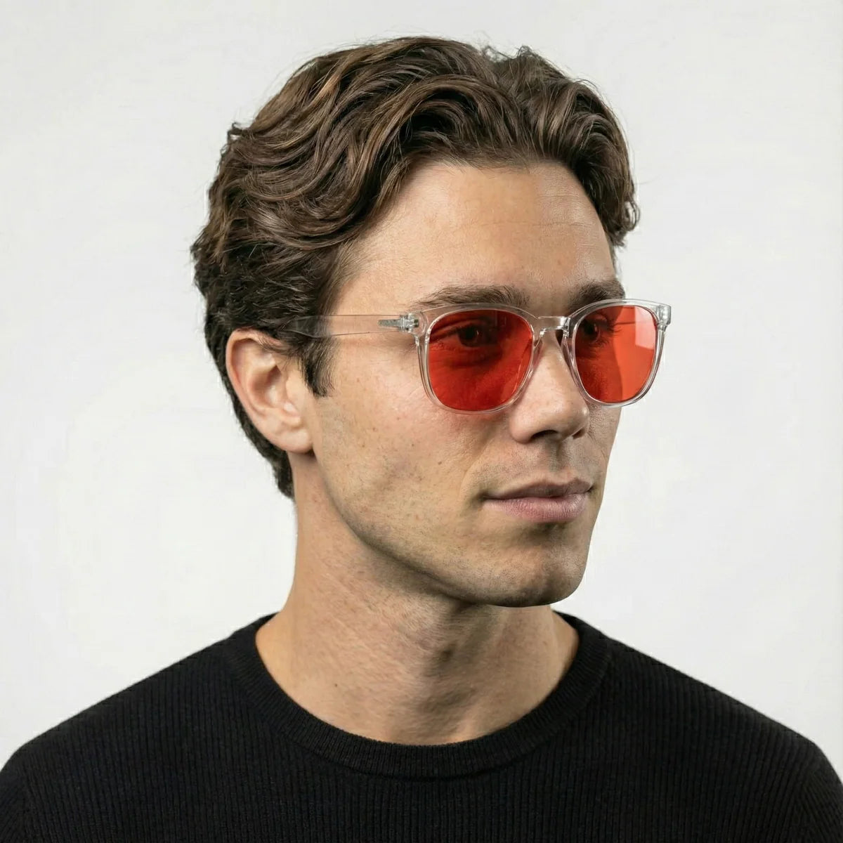 Ashford Eyewear | Transparent Red Lens Blue Light Glasses